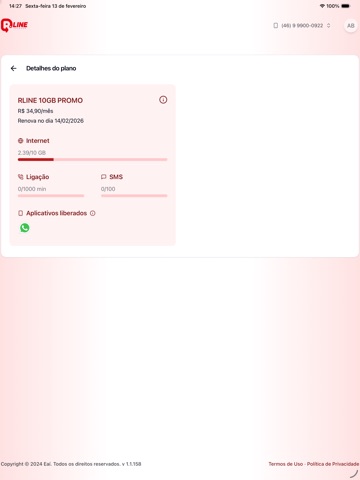 Rline 5G iPad screenshot