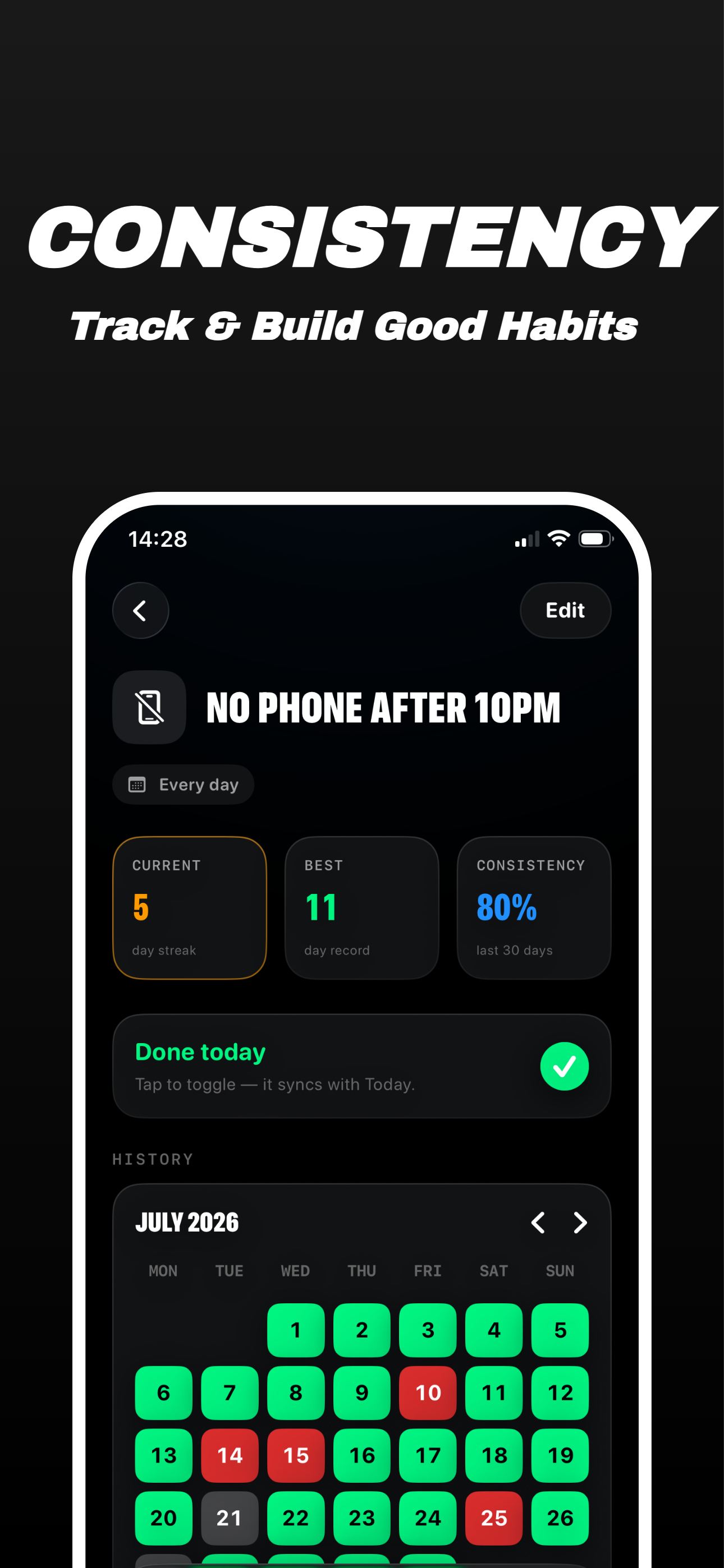 Discipline Tracker – CHAINR screenshot 4
