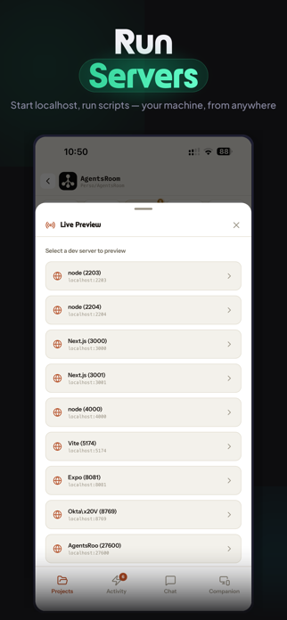 AgentsRoom AI Remote Dev Agent Screenshot 7 of 8