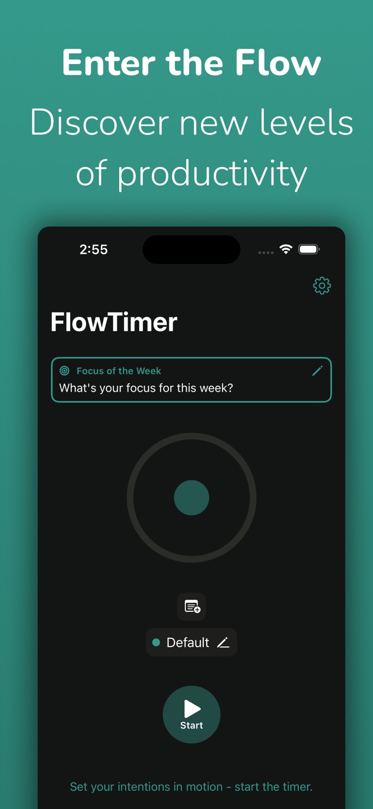 FlowTimer: Productivity Waves iphone screenshot 1