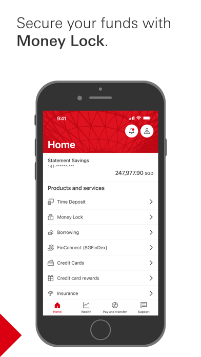 HSBC Singapore Screenshot