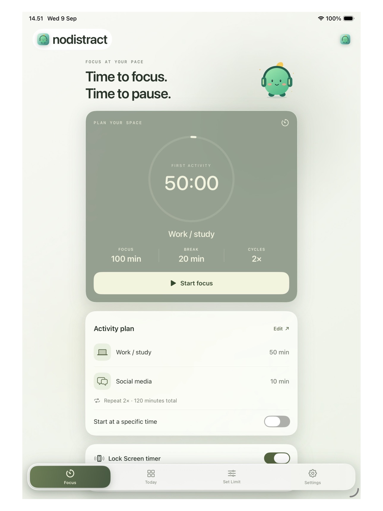 Screenshot 6 of NoDistract: Focus & Pomodoro