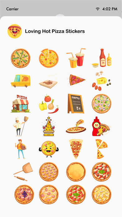 Screenshot #3 pour Loving Hot Pizza Stickers