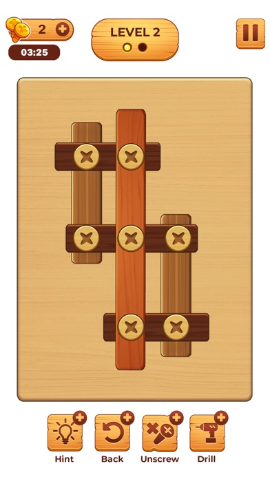 Screw Puzzle: Wood Nut & Bolt Screenshot