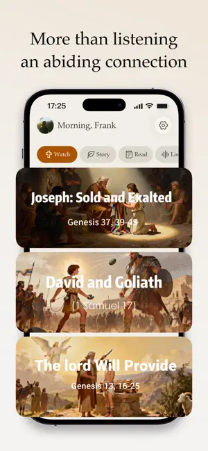 Bible Voice: Audio&Abide iPhone screenshot 3