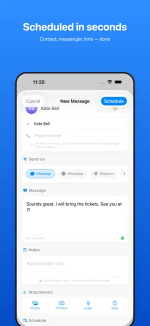 Schedule Messages: Send Later screenshot 2