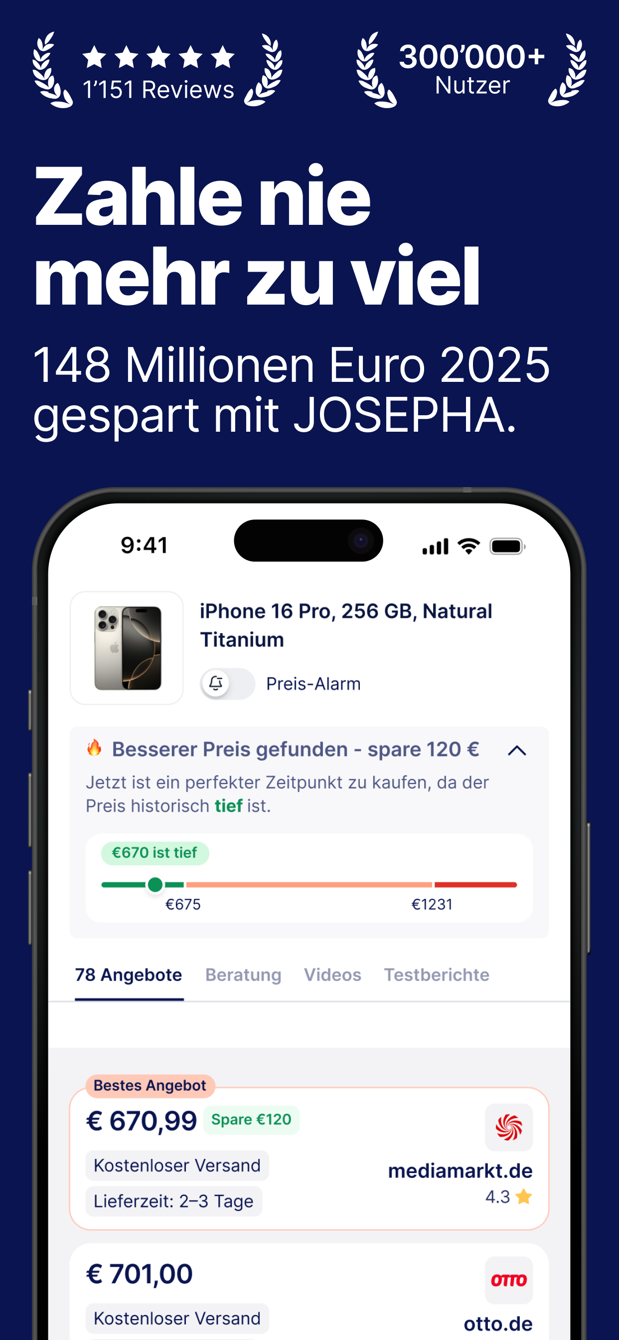 JOSEPHA - KI Preisvergleich