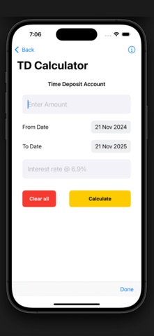 PO Interest Calculator screenshot