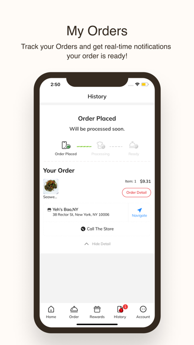 Yeh's Bao NYC iPhone screenshot 3 - Food & Drink app