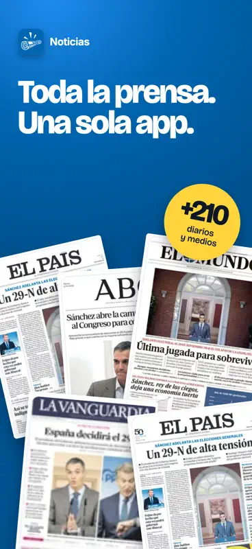 Noticias - Periódicos España screenshot 1 of 6