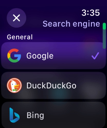 Apple Watch screenshot