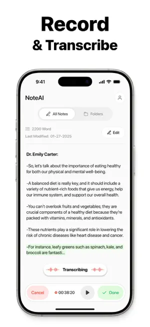 Note AI: Smart Note Taker screenshot 2