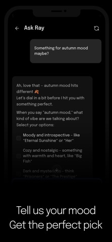 TasteRay - What to Watch? iPhone screenshot
