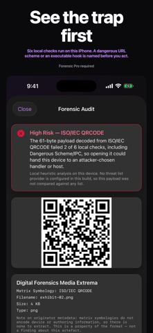 QRLume: Forensic QR Scanner Screenshot 3 of 6