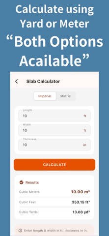 CONCREATE - Concrete Calc Screenshot 2 of 3