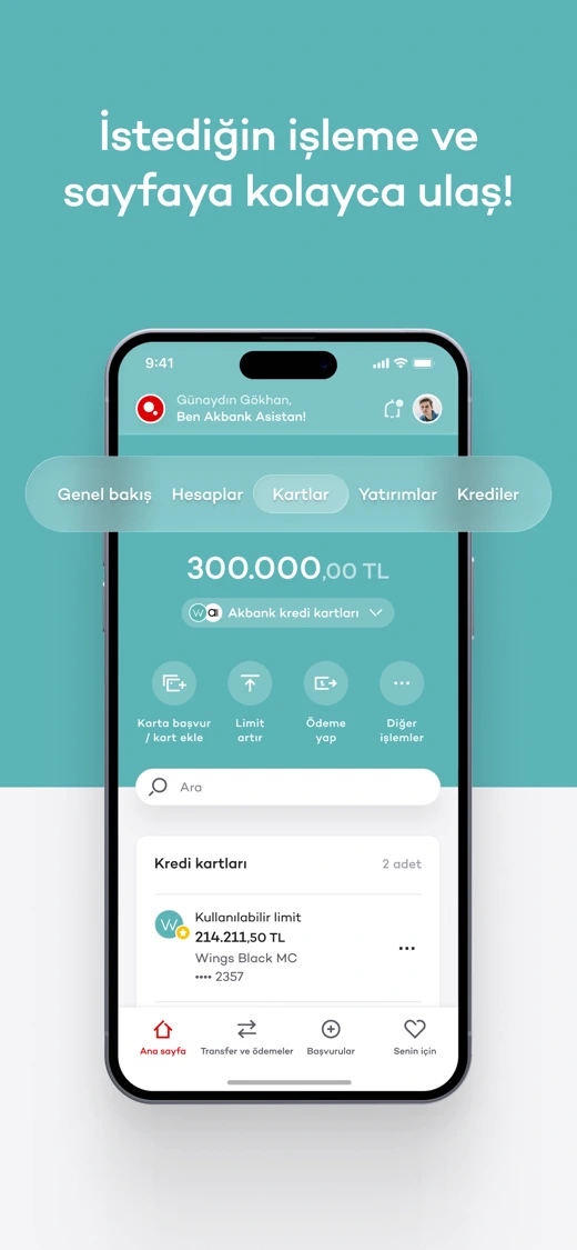 Akbank Mobile screenshot 2