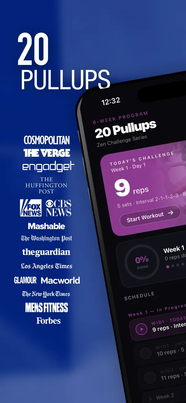 Screenshot #1 pour 20 Pull Ups Trainer Challenge