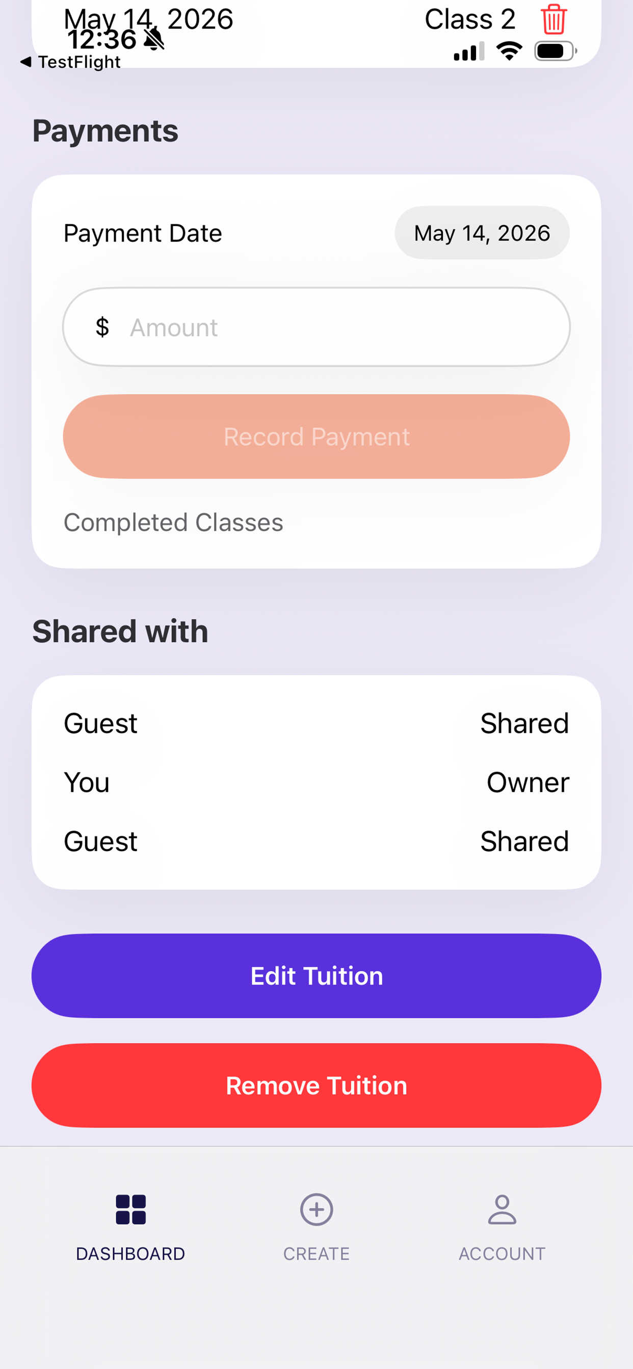 Tuition Manager