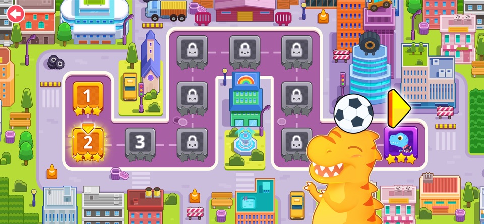 공룡 레이싱 파크: 자동차 운전과 레이싱 어린이 게임 screenshot 4