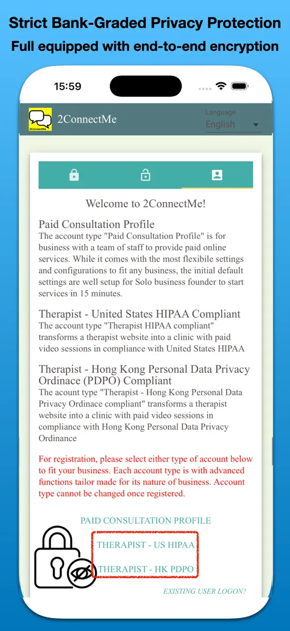Screenshot #2 pour 2ConnectMe Paid Video Consult