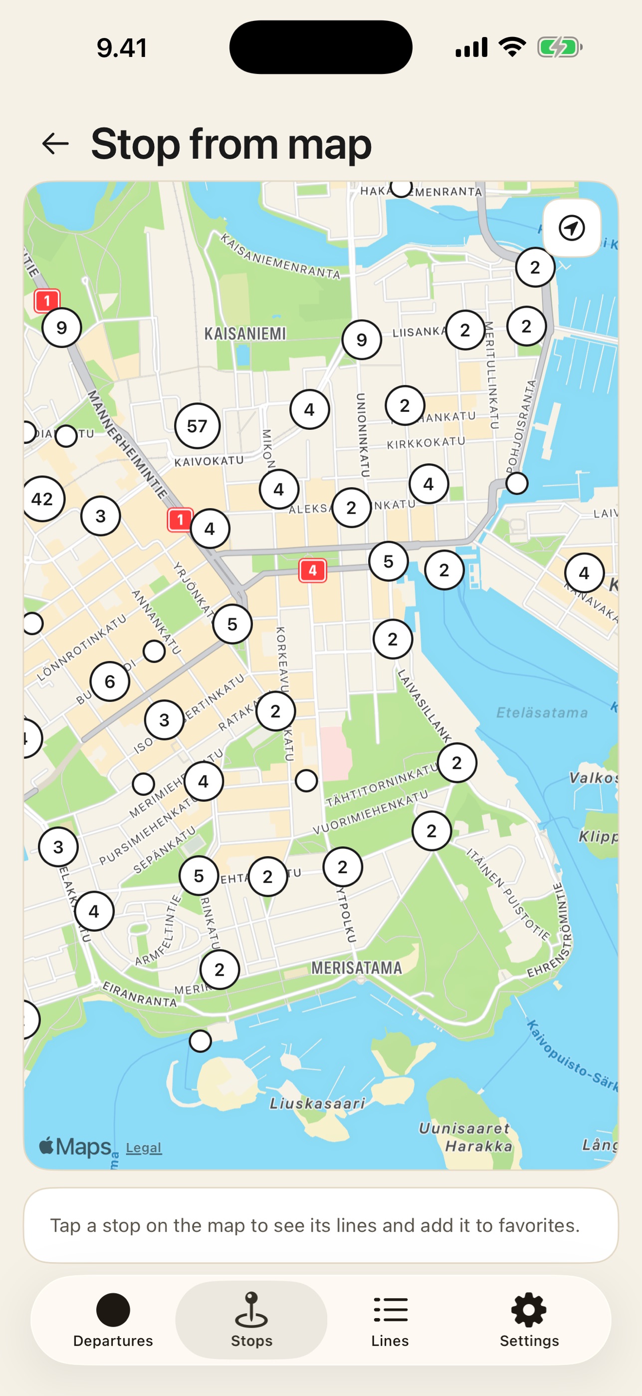 Screenshot 4 of Omat Pysäkit
