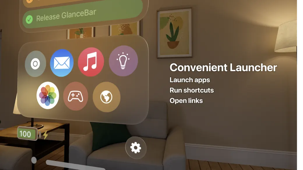 GlanceBar: status bar widgets screenshot 5