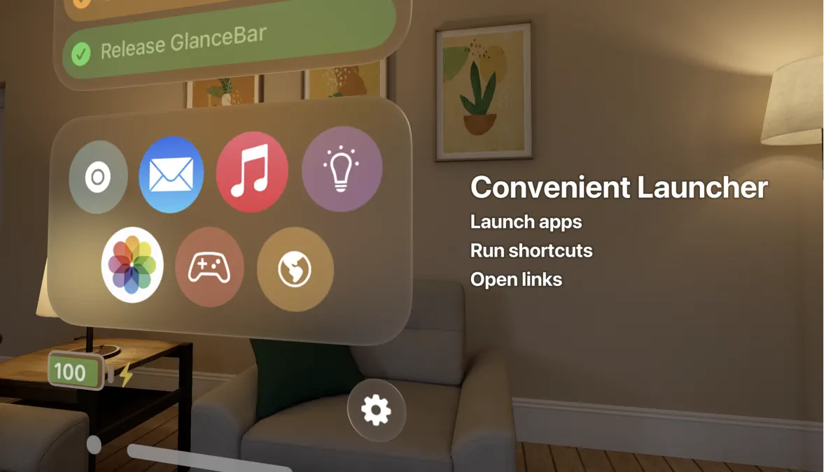 GlanceBar: status bar widgets screenshot 5