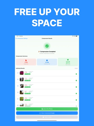 Compress Photos - Resize iPad screenshot