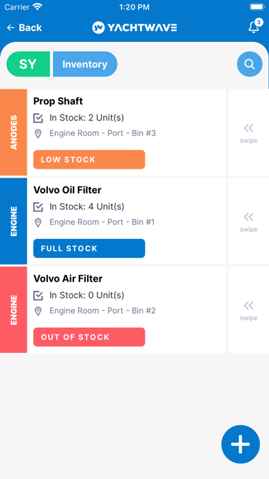 YachtWave - Maintenance App Screenshot