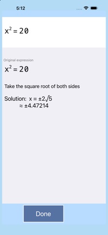 Equation & Expression Solver Screenshot 7 of 7