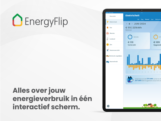 EnergyFlip iPad app afbeelding 1