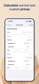 Recipe Cost & Price screenshot