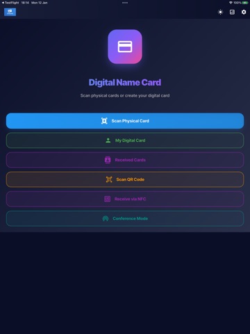 Business CoCard iPad screenshot
