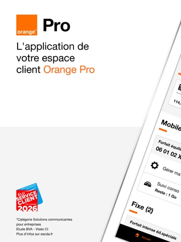 Orange Pro, espace client pro iPad screenshot 1