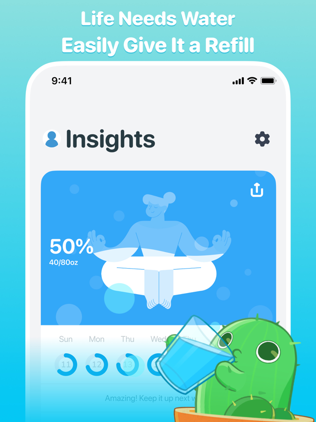 ‎Plant Nanny Cute Water Tracker Capture d'écran