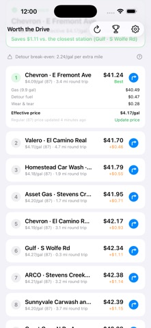 Worth the Drive? app screenshot 2