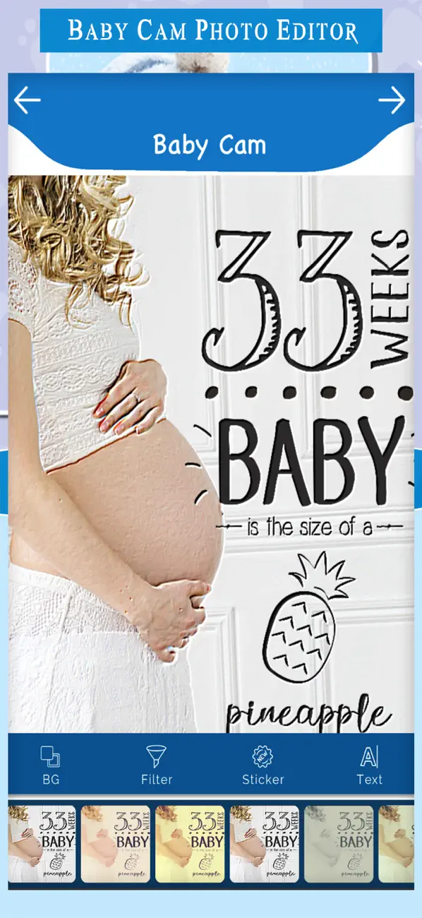 Screenshot #1 pour Baby Cam : Pregnancy Milestone
