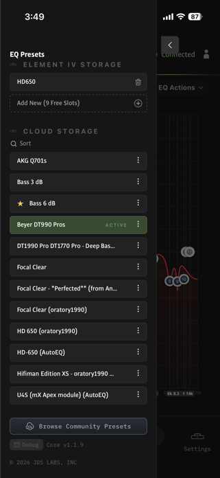 JDS Labs Core DSP Screenshot 2 of 8