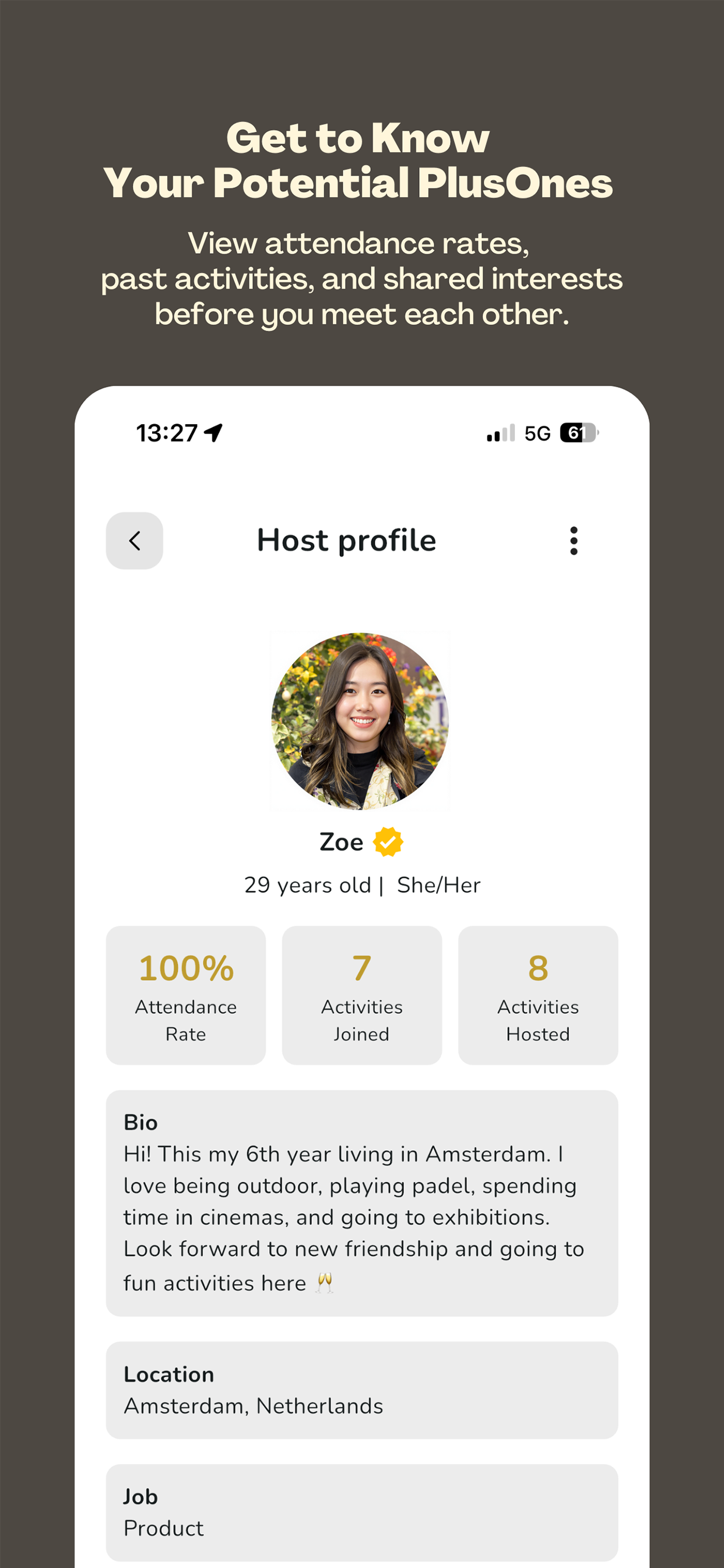 PlusOnes: find activity pals screenshot 3