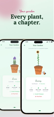 Rooted: Grow Sober Together iPhone screenshot
