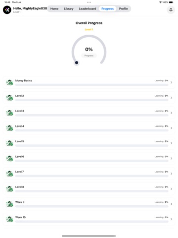 KidFi iPad screenshot