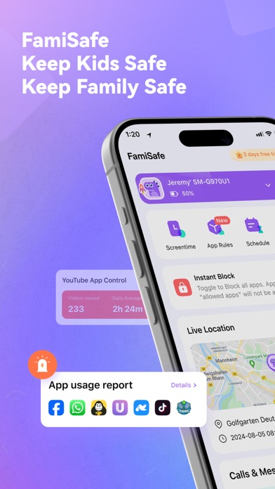 Parental Control App- FamiSafe Screenshot