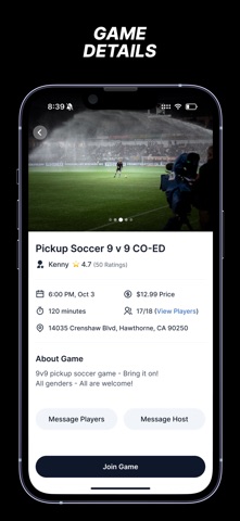 Pickup Sports IM Leagues screenshot
