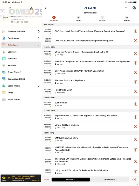 OMED25 iPad screenshot 2 - Business app