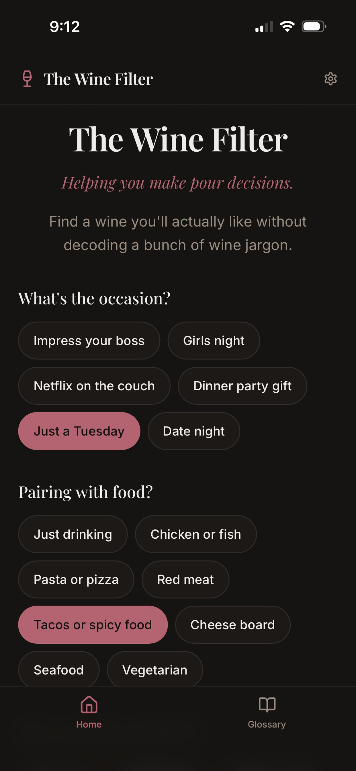 The Wine Filter