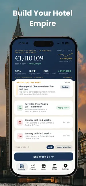 Hotel Director: Tycoon Manager screenshot 1