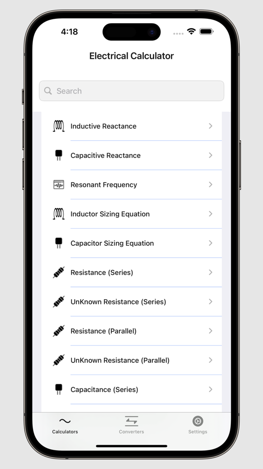 #10. Electrical Calculator (macOS) By: V PUGAZHENTHI