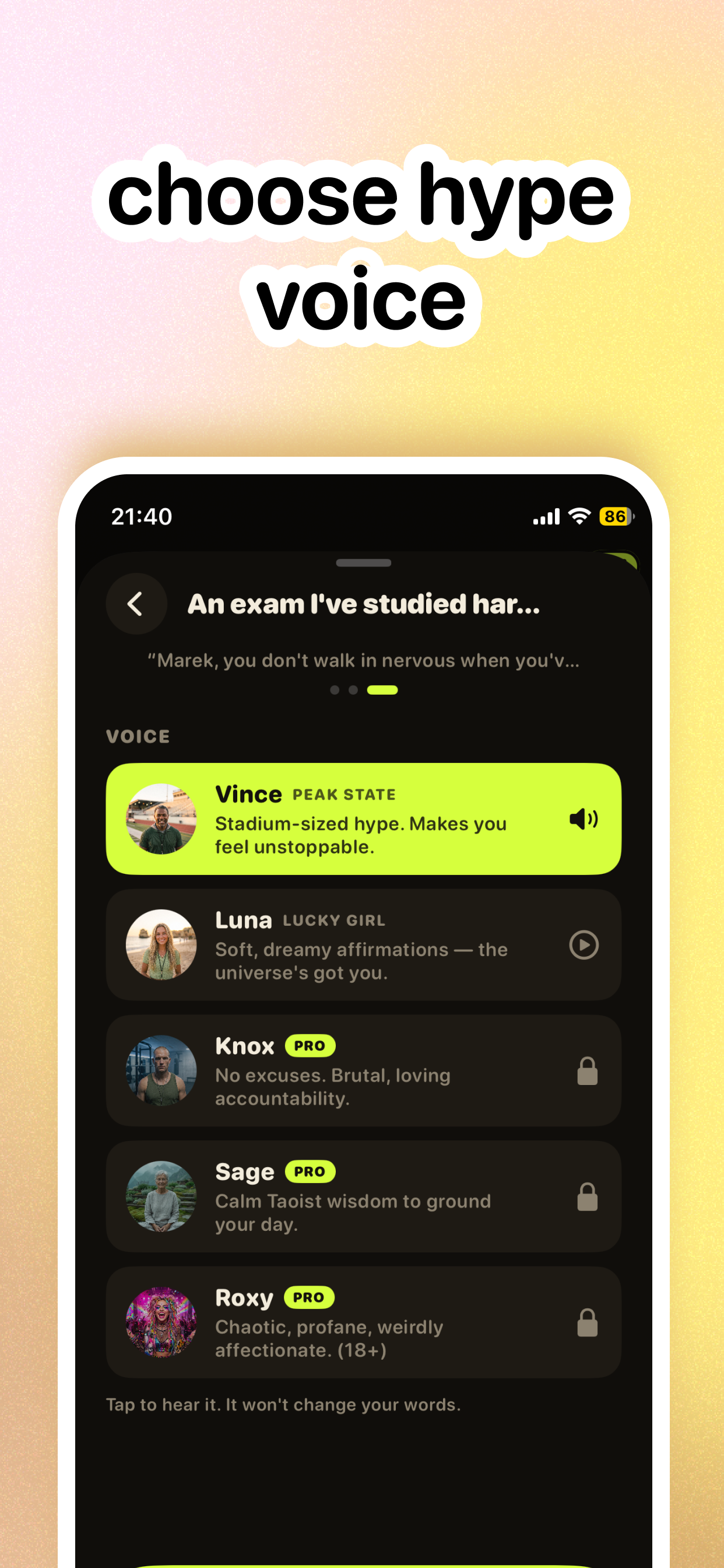 hype - yourself & others up screenshot 3