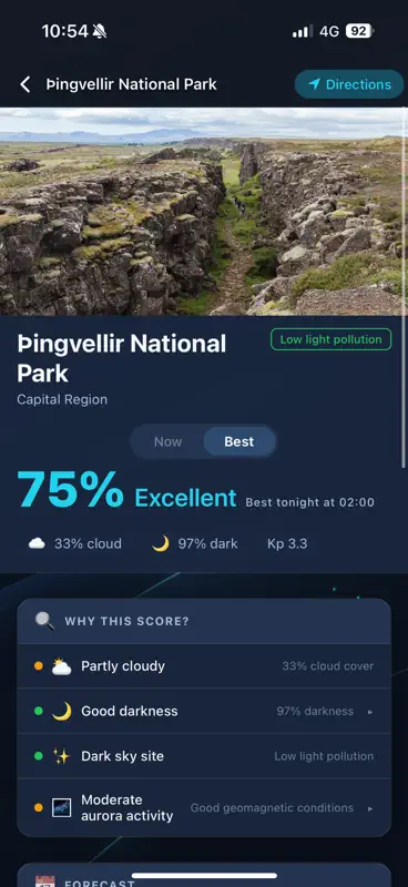 Aurora Iceland Northern Lights screenshot 2 of 6