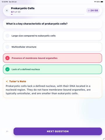 AP Biology Practice iPad screenshot